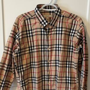 Burberry Brit nova check men’s button down shirt